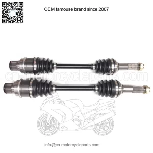 Pair of Rear Axles for Yamaha Grizzly 350 400 450 / Kodiak 400 450 4x4