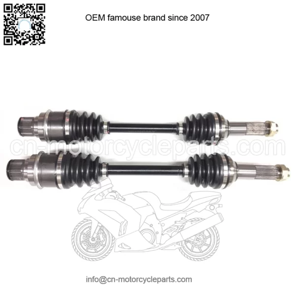 Pair of Rear Axles for Yamaha Grizzly 350 400 450 / Kodiak 400 450 4x4