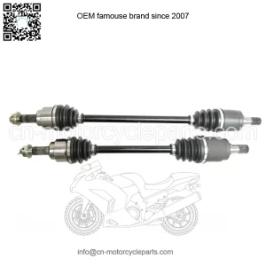 Pair of Rear CV Axles for Honda Big Red 700 2009-2013 UTV