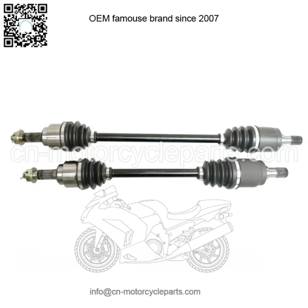 Pair of Rear CV Axles for Honda Big Red 700 2009-2013 UTV