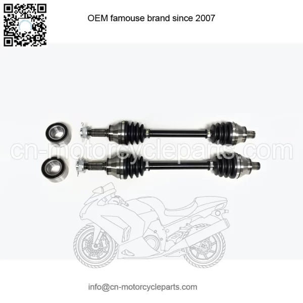 Set of Rear Axles & Bearings for Polaris Sportsman 300 & 400, Hawkeye 300