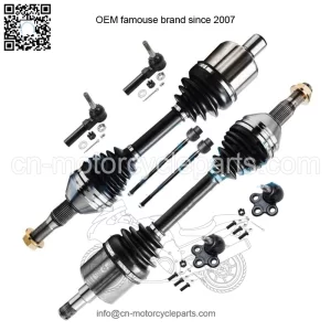 Front CV Axle Shaft + Lower Ball Joint + Tie Rod Ends for Regal Impala Intrigue