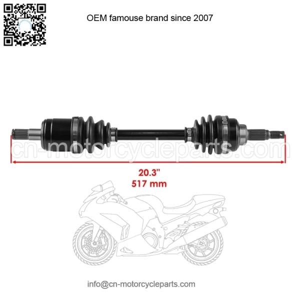 Front CV Joint Axle W/ Bearing for Honda TRX450ES TRX450S Foreman 450 1998-2001 - Image 4