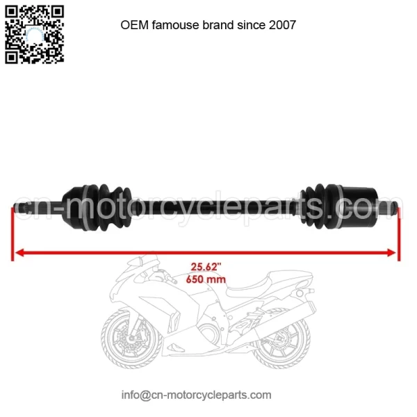 Front CV Axle For Polaris Ranger ETX 2015 2016 / Ranger EV Liion 2016 / 1333238 - Image 2