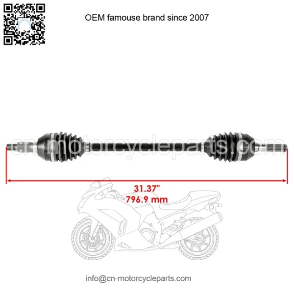 Can-Am Maverick X3 4x4 Turbo 2017-2020 Front Left CV Joint Axle - Image 2