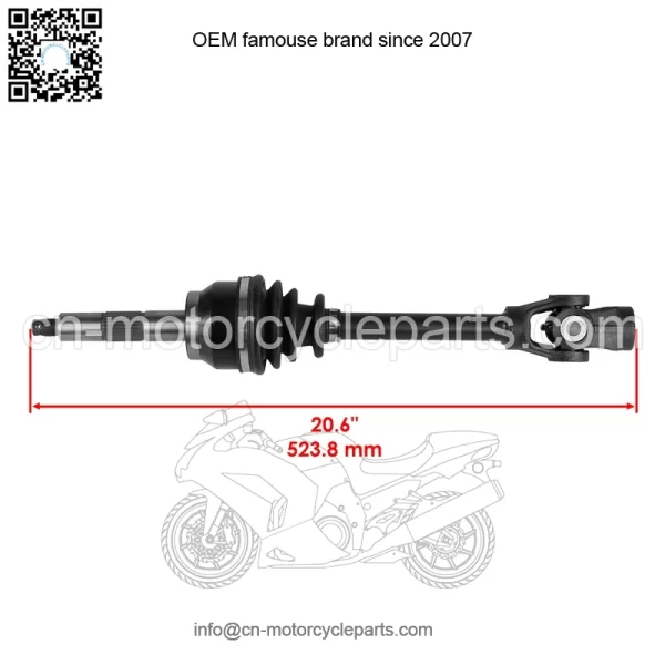 Polaris Scrambler 500 4X4 1999-2009 Front Right CV Joint Axle - Image 2