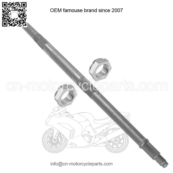 Polaris Scrambler 400/500 2X4/4X4 2002 Rear Axle Shaft w/Nut - Image 5