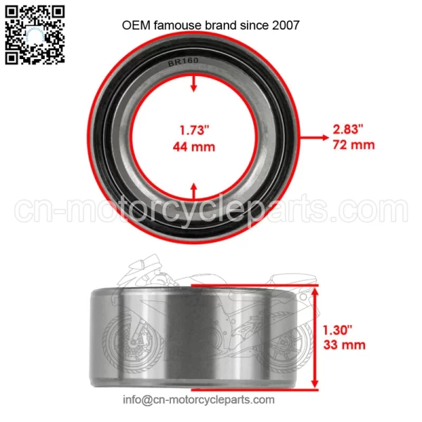 5136948 5136949 Front Knuckle Bearing For Polaris Ranger 800 4x4 2010-2014 - Image 2