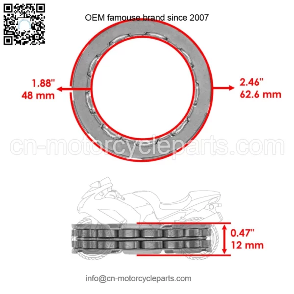 Clutch Hub One Way Bearing for Yamaha Rhino 700 YXR700 2011 2012 2013(For: Yamaha Rhino 700) - Image 2