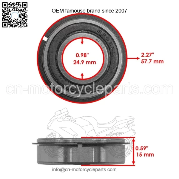 M96706 AM102888 M129036 24H1447 Front Wheel Bearing Kit For John Deere X540 X590 - Image 3