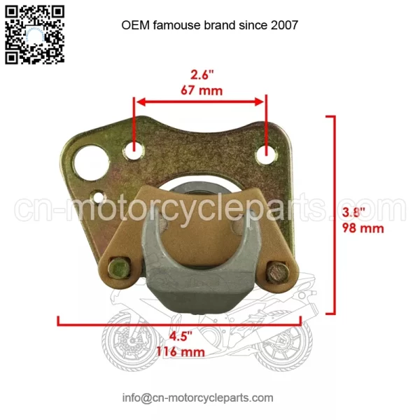 Front Left Brake Caliper For Polaris 1912119 - Image 3