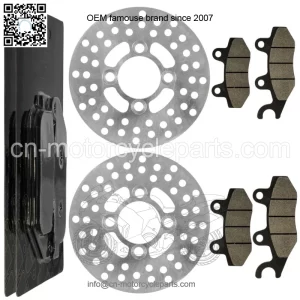 2 Front Brake Disc Rotor Pad for Yamaha Raptor 700 YFM700R YFM700 R 2006-2012 (For: Yamaha Raptor 700)