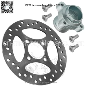 Rear Brake Rotor Disc & Hub For Yamaha Raptor 700 700R YFM700 YFM700R 2006-2013 (For: Yamaha Raptor 700)
