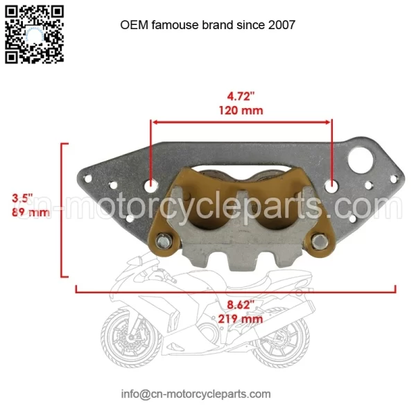 Front Left  Brake Caliper W/ Pads for Polaris Ranger 1000 XP Crew 2023-2024 - Image 2