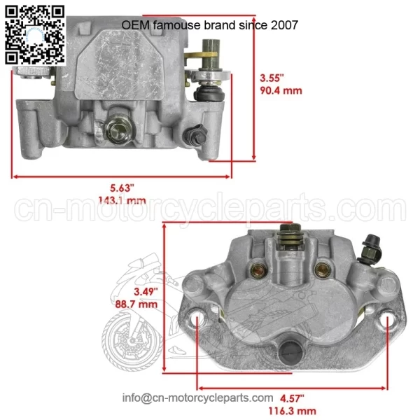 Front Left Brake Caliper For Yamaha YXC700 Viking VI EPS Ranch Edition 2020-2025 - Image 2