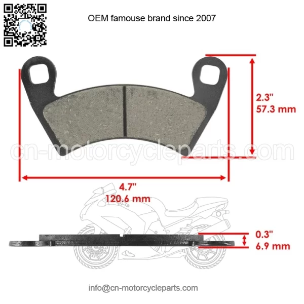 Front And Rear Brake Discs and Pads For Polaris General 1000 XP 1000 2020-2024 - Image 2