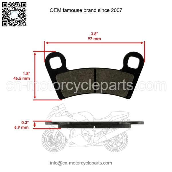 Front And Rear Brake Discs and Pads For Polaris General 1000 XP 1000 2020-2024 - Image 3