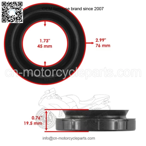 43620-HP5-600 Rear Brake Drums & Seals For Honda Rancher 420 TRX420 2007-2013 - Image 5