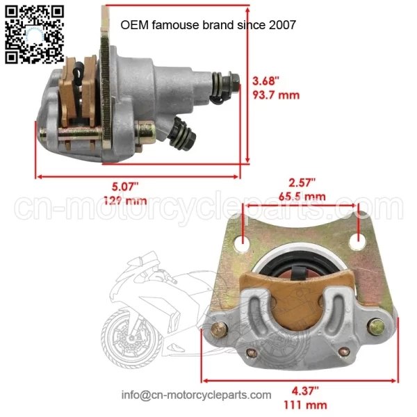 Rear Brake Caliper & Pads For Polaris Sportsman 570 2014-2020 1911122 1910806 - Image 2