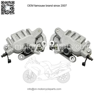 Front Left Right Brake Calipers & Pads for Honda TRX450R Sportrax 450 2004-2009