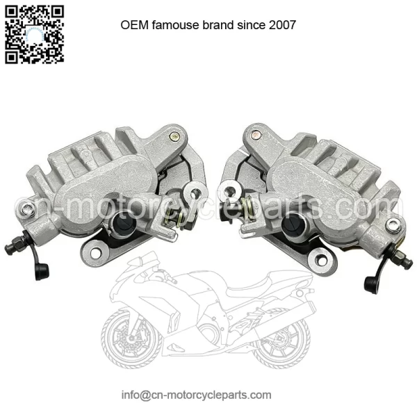 Front Left Right Brake Calipers & Pads for Honda TRX450R Sportrax 450 2004-2009