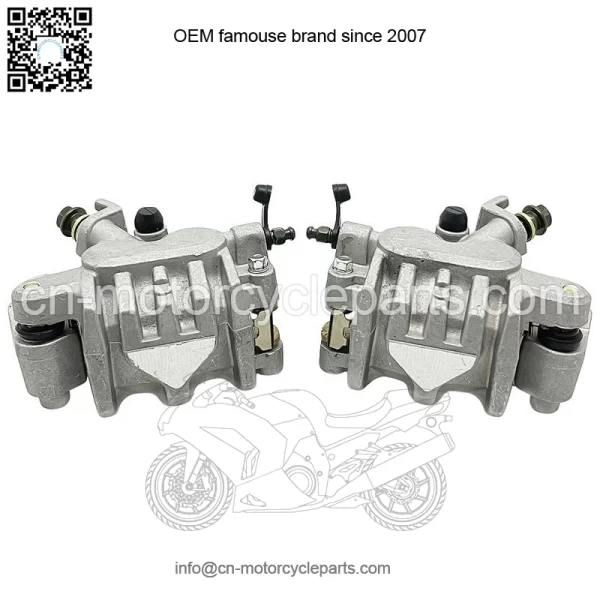 Front Left Right Brake Calipers & Pads for Honda TRX450R Sportrax 450 2004-2009 - Image 5