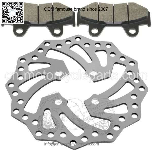 Rear Brake Disc Rotor w/ Pads fits Yamaha YFZ450R / YFZ450RSE Special 2009-2021 - Image 4