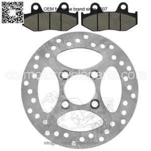 Rear Brake Disc Rotor W/ Pad For Yamaha YFZ450 2006 2007-2013 (Not For YFZ450R )