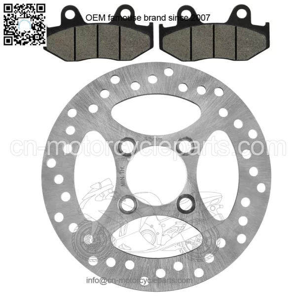Rear Brake Disc Rotor W/ Pad For Yamaha YFZ450 2006 2007-2013 (Not For YFZ450R )