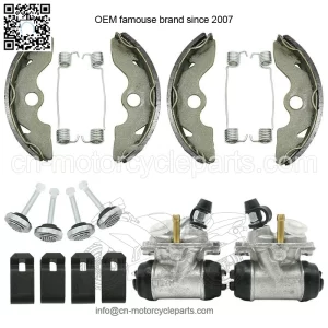 Front Brake Wheel Cylinders w/Shoes for Honda FourTrax 300 TRX300 2x4 1993-2000