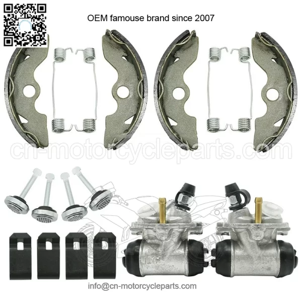 Front Brake Wheel Cylinders w/Shoes for Honda FourTrax 300 TRX300 2x4 1993-2000