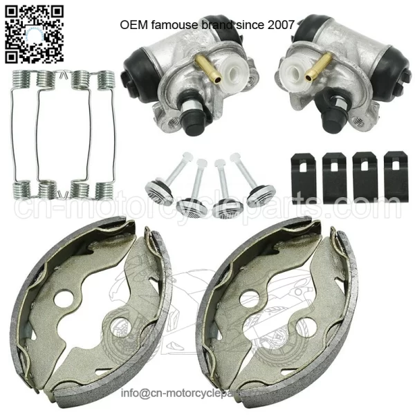 Front Brake Wheel Cylinders w/Shoes for Honda FourTrax 300 TRX300 2x4 1993-2000 - Image 4