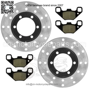 0454412 Front Brake Disc & Pads For Polaris RZR 170 2009-21 Left & Right