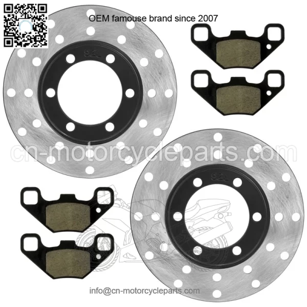 0454412 Front Brake Disc & Pads For Polaris RZR 170 2009-21 Left & Right