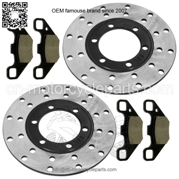 0454412 Front Brake Disc & Pads For Polaris RZR 170 2009-21 Left & Right - Image 4