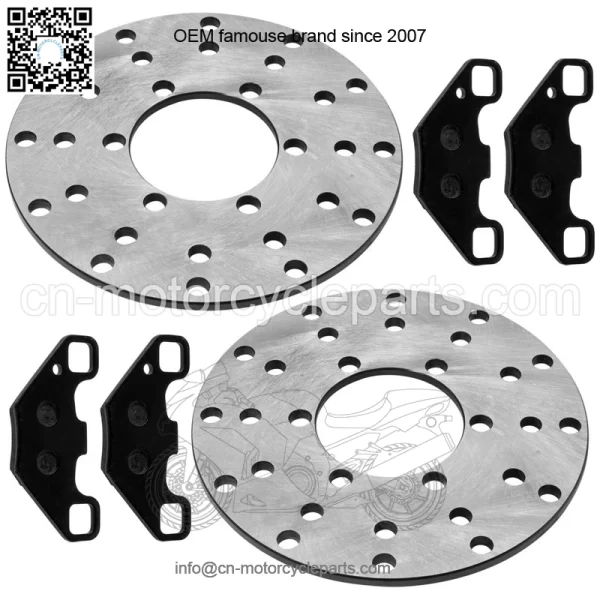 0454412 Front Brake Disc & Pads For Polaris RZR 170 2009-21 Left & Right - Image 5