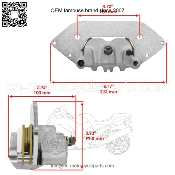 Front Left Brake Caliper For Polaris Ranger XP 1000 Crew XP 1000 21-22 1913791 - Image 2