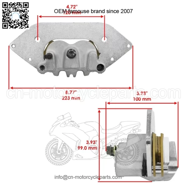 Front Right Brake Caliper For Polaris Ranger XP 1000 Crew XP 1000 21-22 1913792 - Image 2