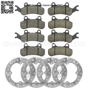 Can-Am Maverick/Max X3 2017 Front & Rear Brake Rotors w/Brake Pads
