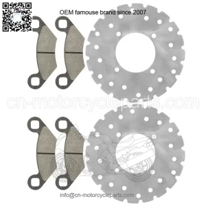 Polaris Scrambler 500 2X4/4X4 2001-2009 Front Brake Disc Rotors w/Pads
