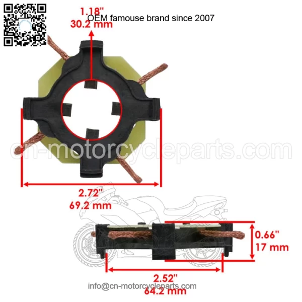 31231-PH9-004 31211-PH9-004 Starter Holder Brush for Cub Cadet - Image 2