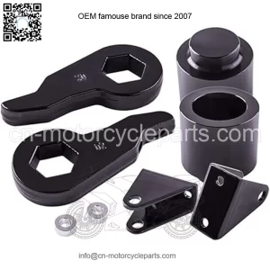 03-10 Hummer H2 front 3-point block rear 2-inch block