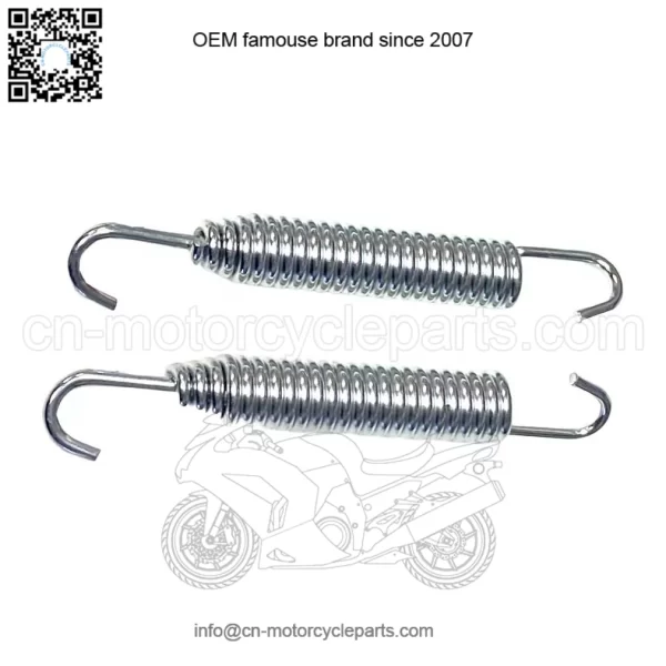 87-06 Yamaha exhaust muffler set four springs - Image 4