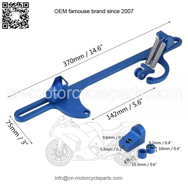 Aluminum Alloy 4150 Series Throttle Base#Blue - Image 2