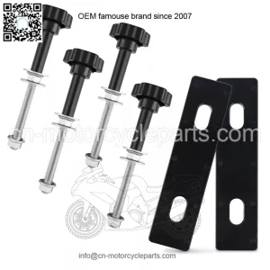 Mud escape plate mounting bracket 1# (110mm) black