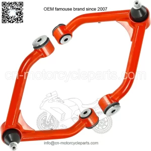 For 2-4" Lift Front Upper Control Arms w/Ball Joint Compatible with 1999-2006 Chevy Silverado 1500/GMC Sierra 1500, 2000-2006 Suburban 1500 Chevy Tahoe/GMC Yukon 2PCs-Red