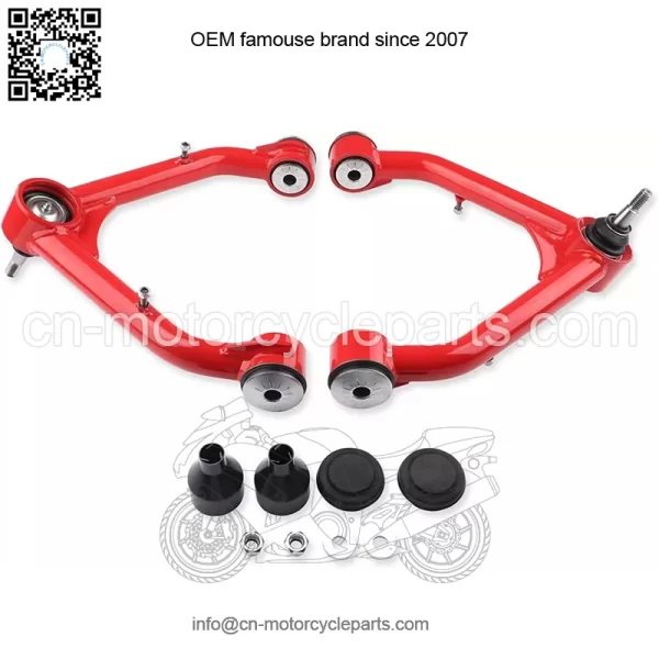 2-4" Front Upper Control Arms in Red For 1999-2006 Silverado 1500 Sierra 1500 - Image 2