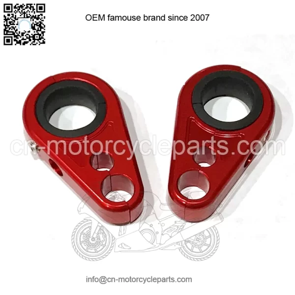 Billet Red Front A-Arm Brake Line Clamps Yamaha Banshee 350 Blaster 200