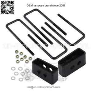 Compatible/Replacement For 2004-2017 Ford F150 2WD 4WD Heavy Duty 1.5" Inch Rear Leveling Lift Kit Plate Silver