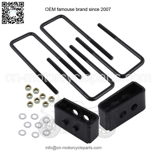 Compatible/Replacement For 2004-2017 Ford F150 2WD 4WD Heavy Duty 1.5" Inch Rear Leveling Lift Kit Plate Silver